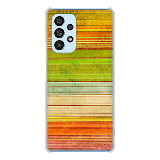 Galaxy A53 5G SC-53C docomo 高画質仕上げ 背面印刷 ハードケース 【1324 ビンテージボーダー(色彩)】