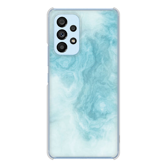 Galaxy A53 5G SC-53C docomo 高画質仕上げ 背面印刷 ハードケース 大理石BK