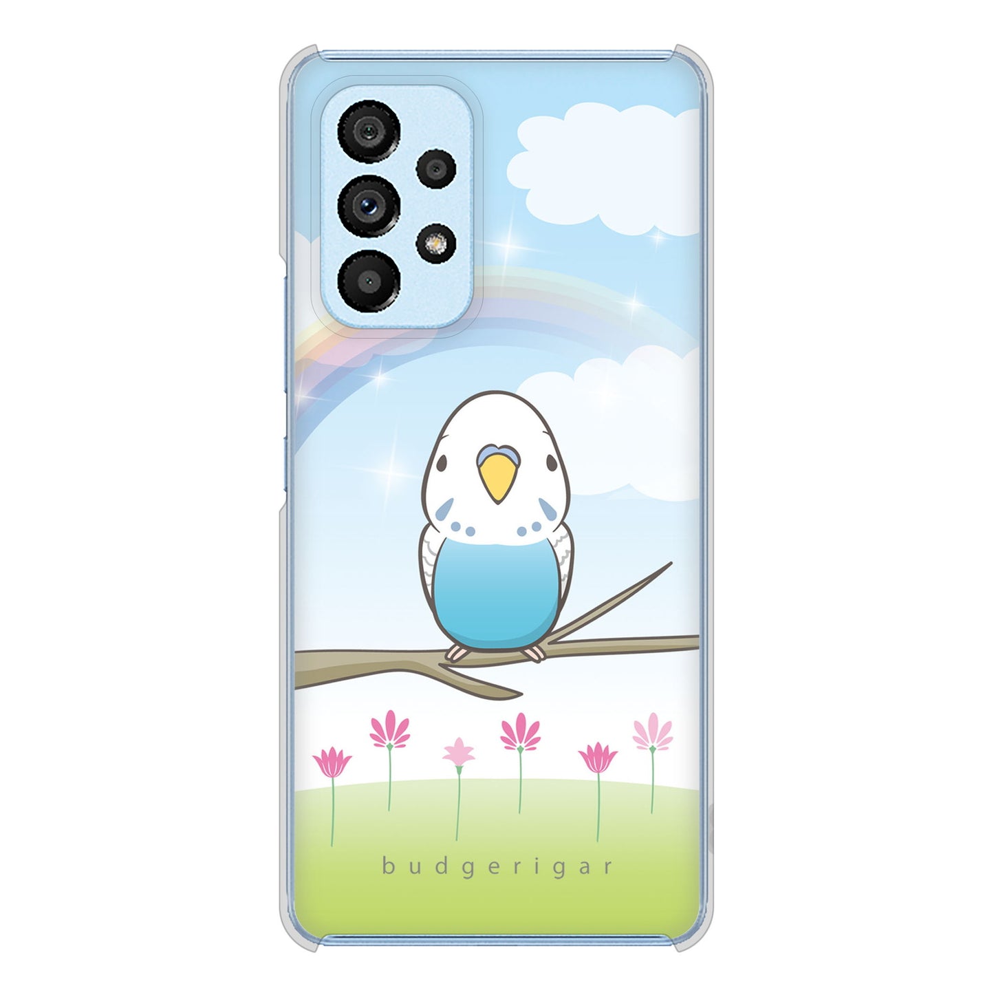 Galaxy A53 5G SC-53C docomo 高画質仕上げ 背面印刷 ハードケース セキセイインコ
