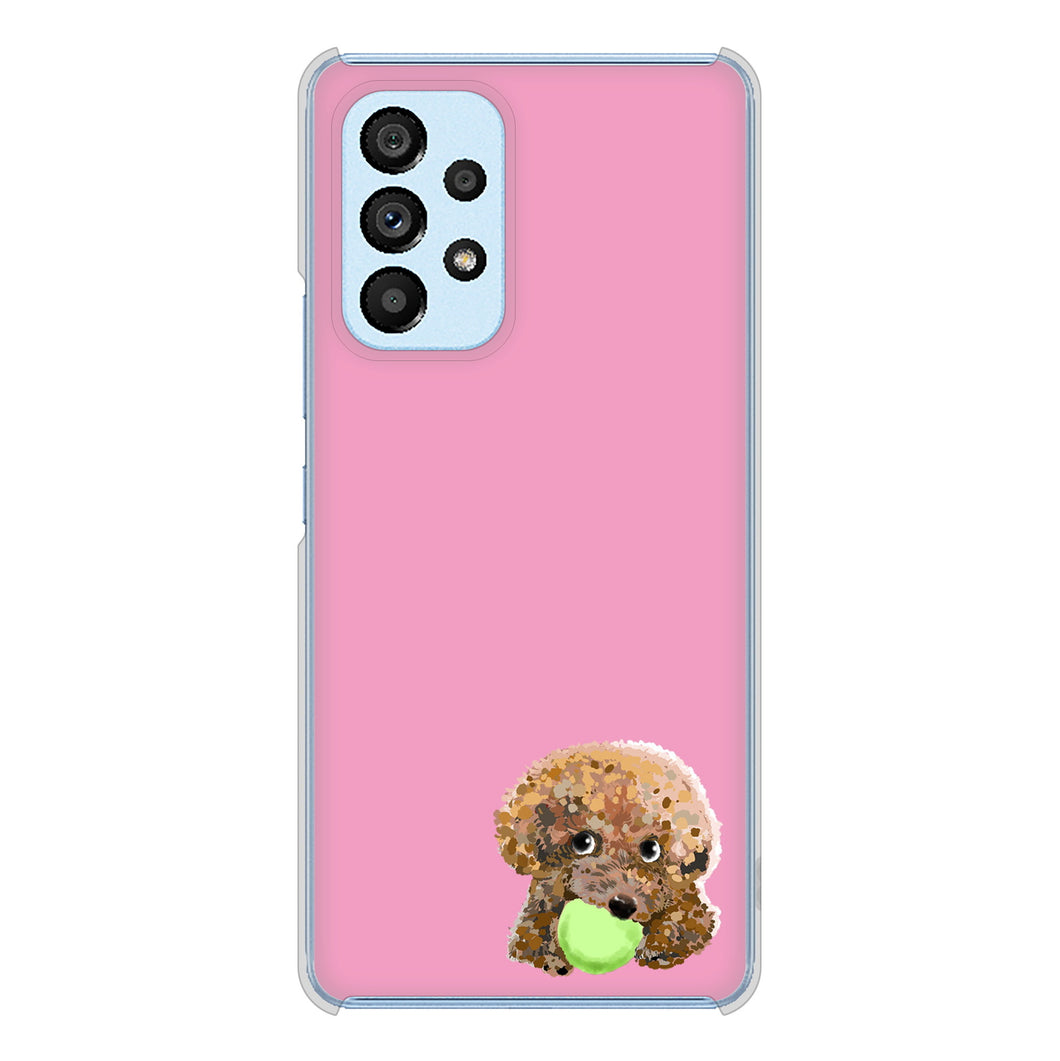 Galaxy A53 5G SC-53C docomo 高画質仕上げ 背面印刷 ハードケース トイプードル&ボール