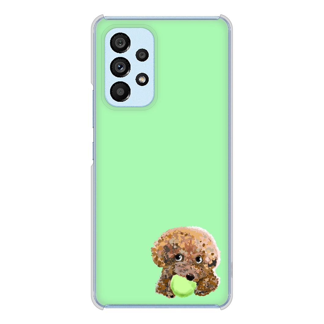 Galaxy A53 5G SC-53C docomo 高画質仕上げ 背面印刷 ハードケース トイプードル&ボール