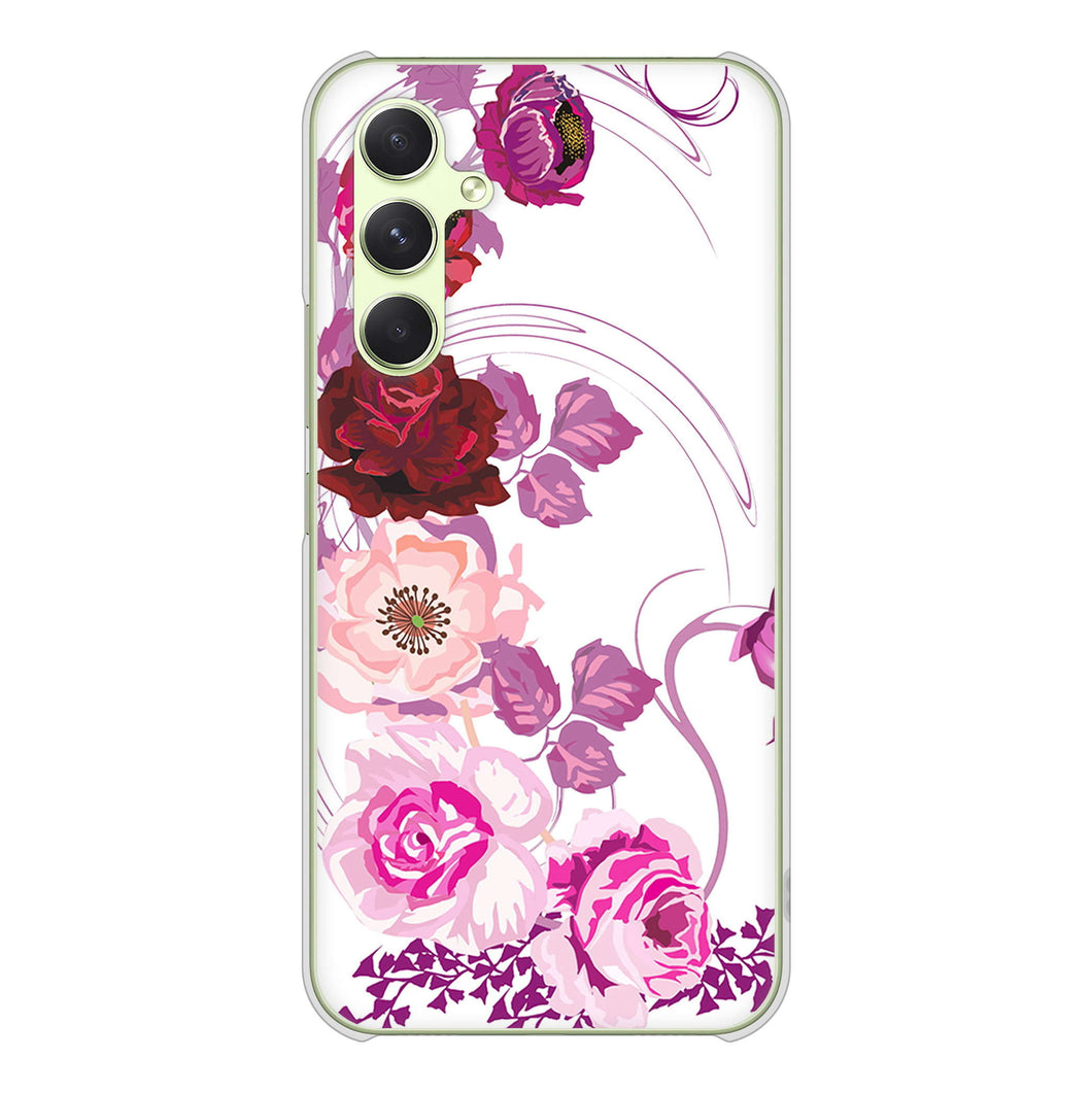 Galaxy A54 5G SC-53D docomo 高画質仕上げ 背面印刷 ハードケースロマンチックなバラ