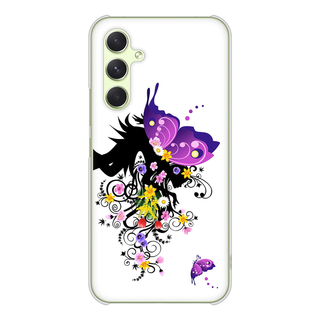 Galaxy A54 5G SC-53D docomo 高画質仕上げ 背面印刷 ハードケースバタフライ