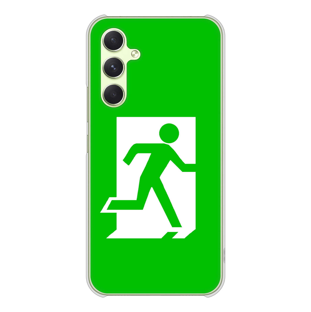 Galaxy A54 5G SC-53D docomo 高画質仕上げ 背面印刷 ハードケース 【163 非常口】