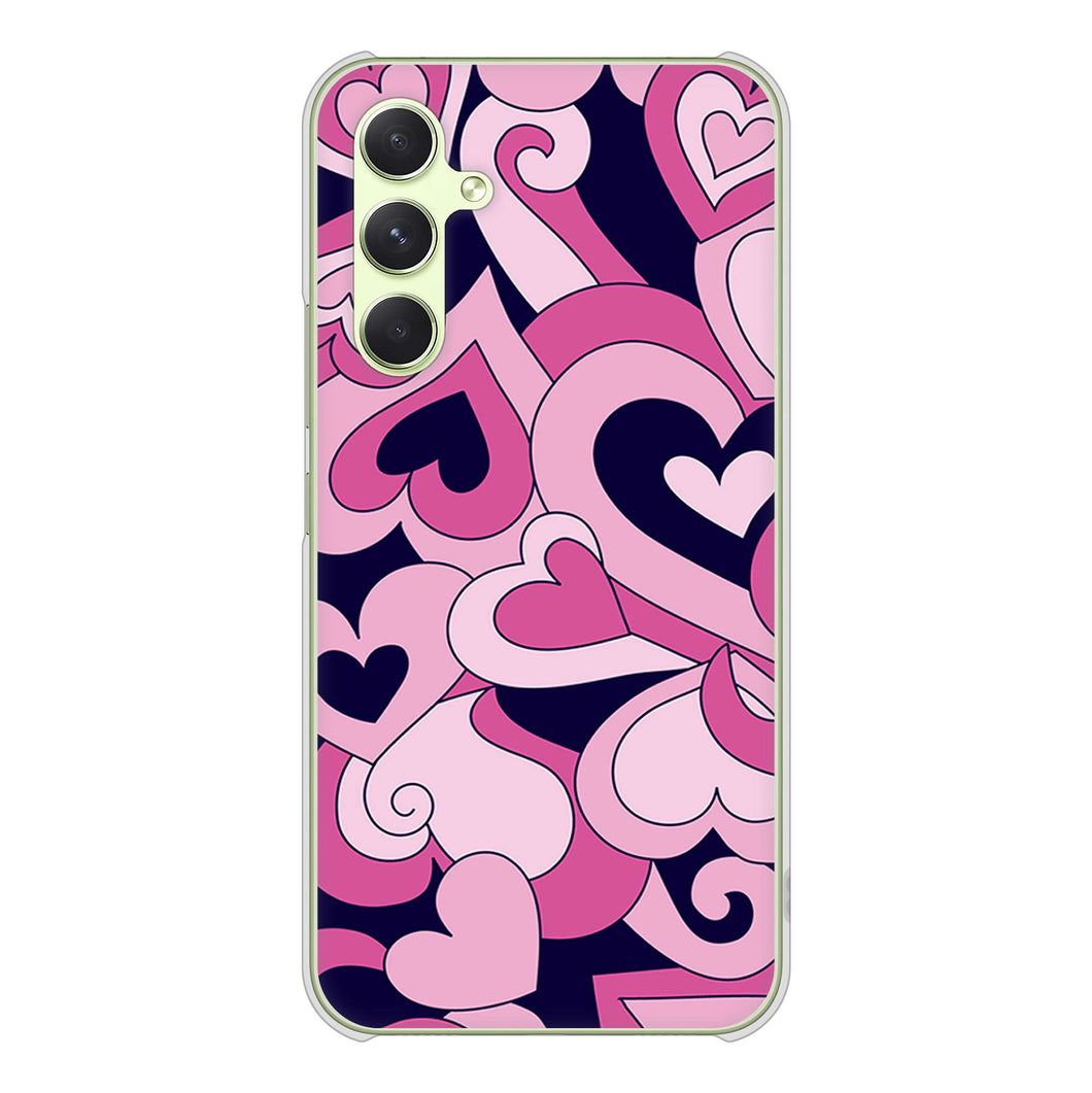 Galaxy A54 5G SC-53D docomo 高画質仕上げ 背面印刷 ハードケースプリティハート