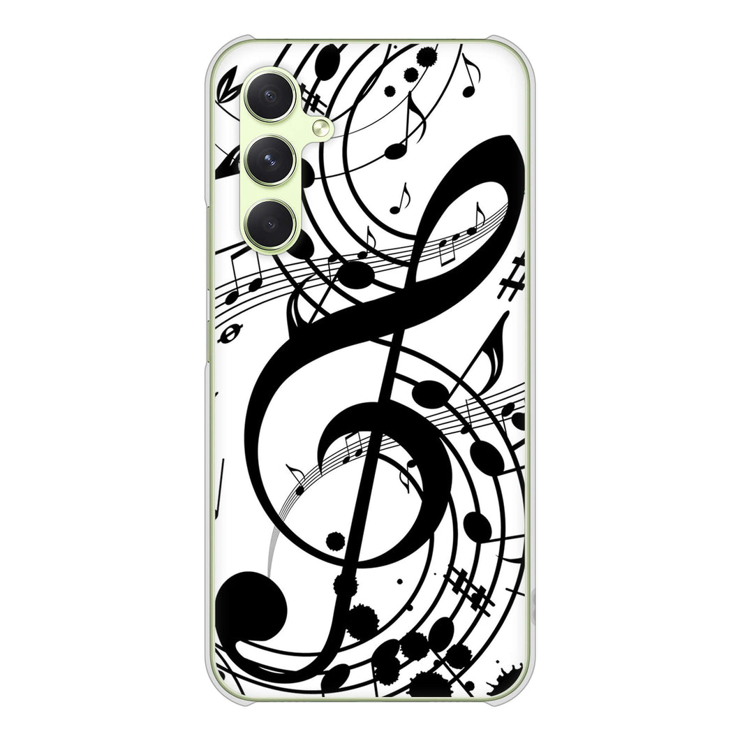 Galaxy A54 5G SC-53D docomo 高画質仕上げ 背面印刷 ハードケース音符