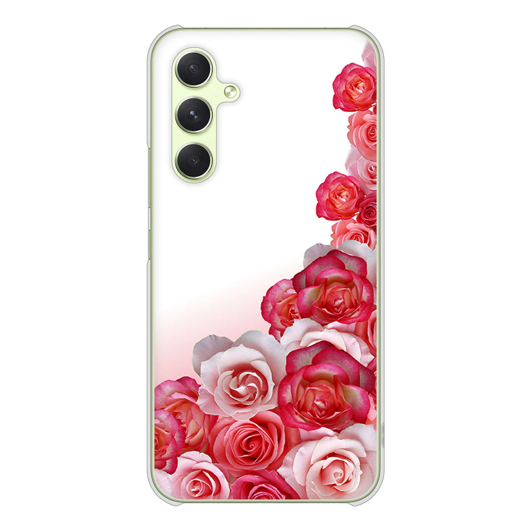 Galaxy A54 5G SC-53D docomo 高画質仕上げ 背面印刷 ハードケースロマンチックなバラ