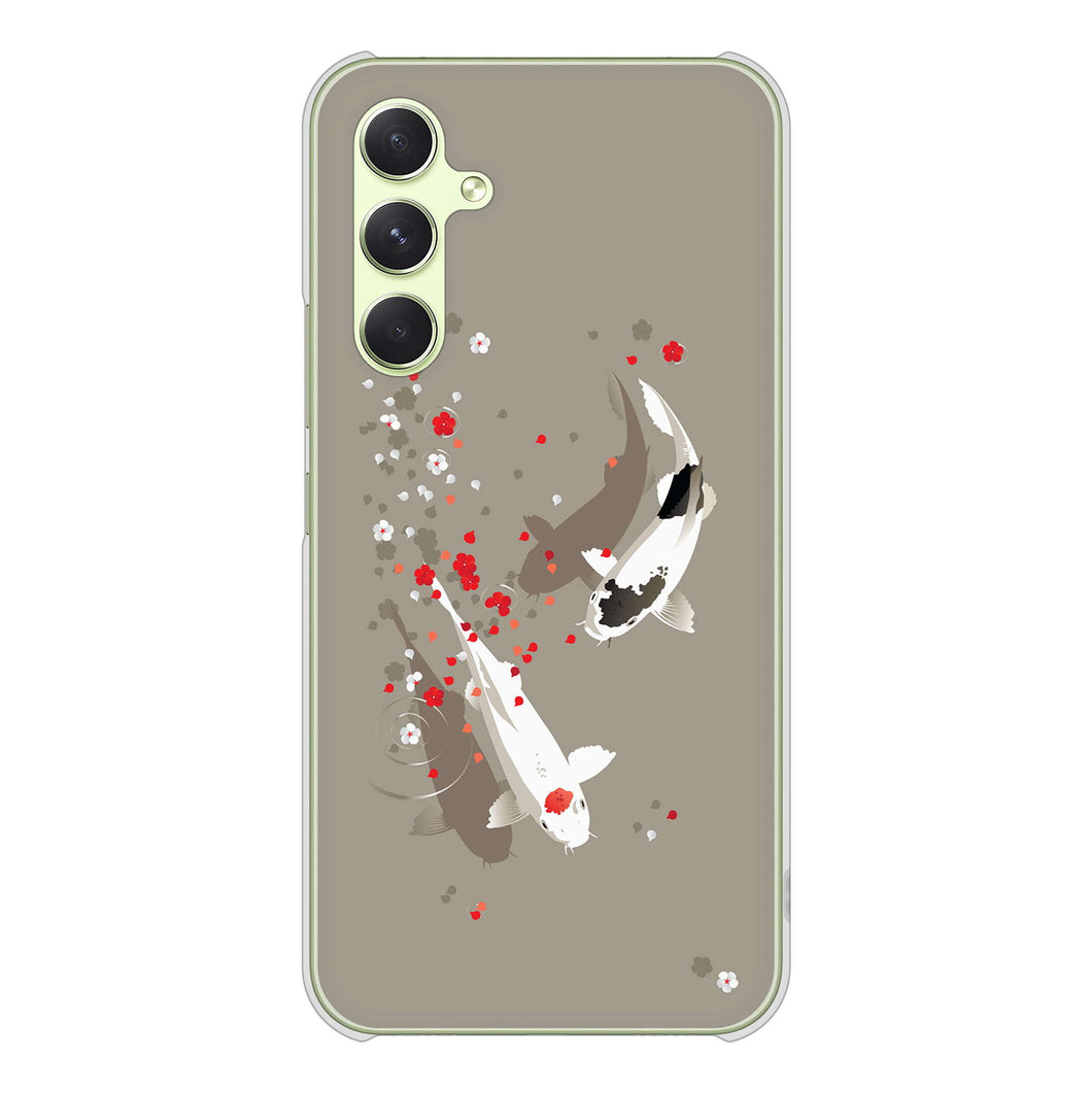 Galaxy A54 5G SC-53D docomo 高画質仕上げ 背面印刷 ハードケース 【367 よりそう鯉】