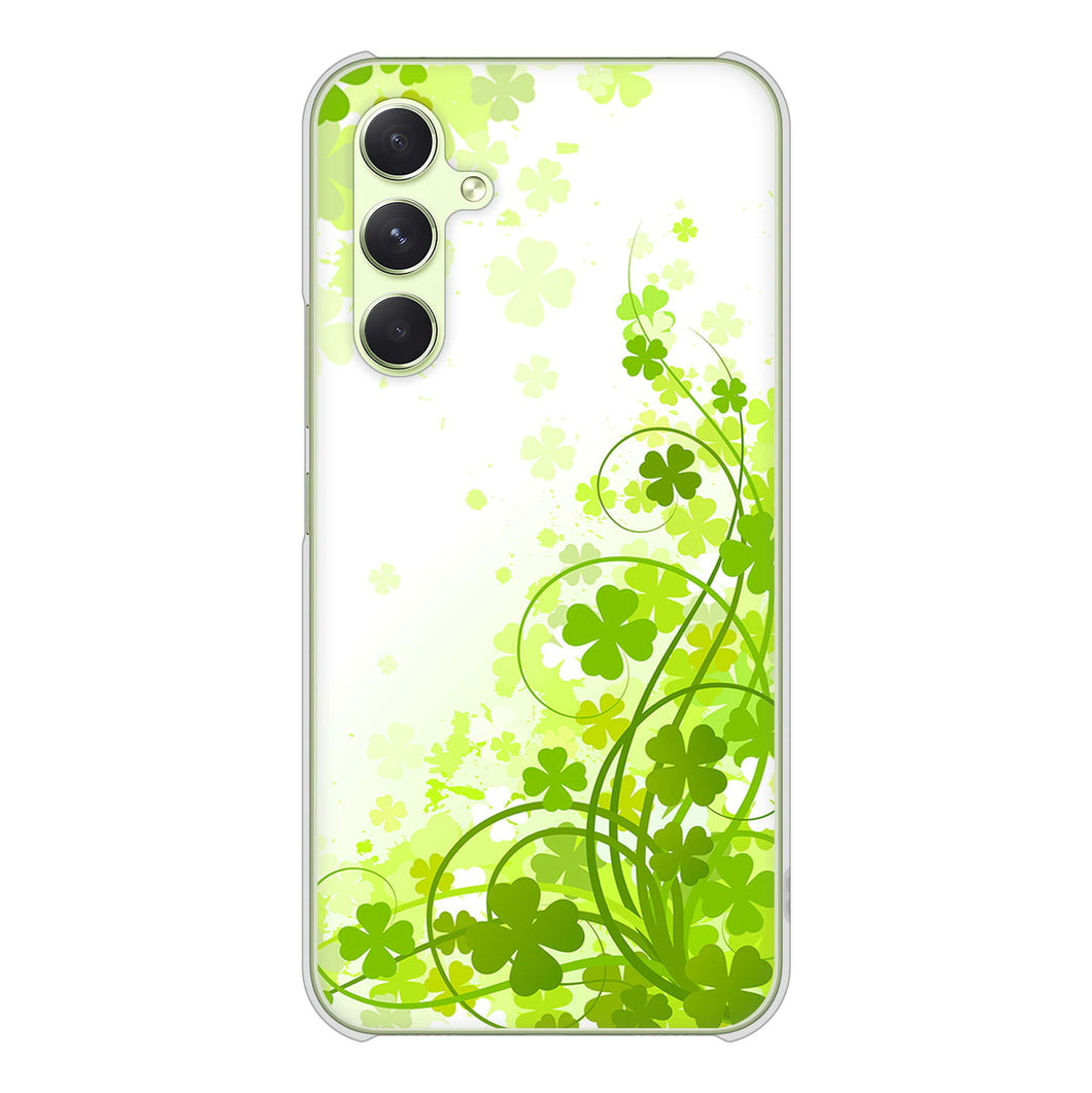 Galaxy A54 5G SC-53D docomo 高画質仕上げ 背面印刷 ハードケース 【565 四葉のクローバー】