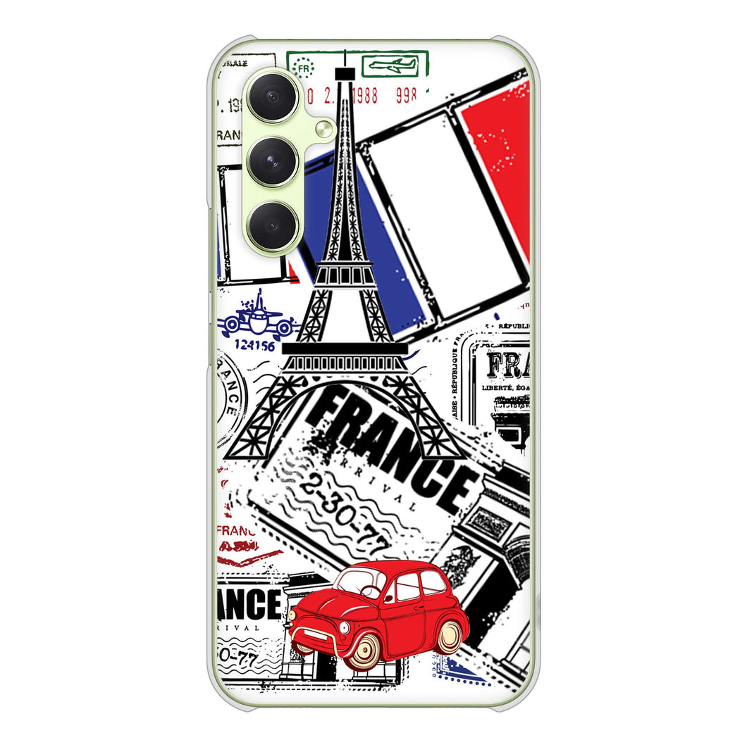 Galaxy A54 5G SC-53D docomo 高画質仕上げ 背面印刷 ハードケースLOVE フランス