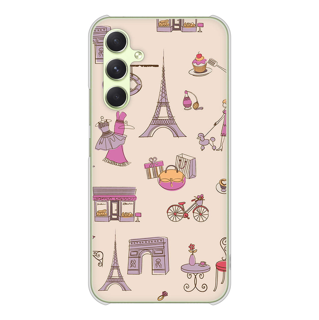 Galaxy A54 5G SC-53D docomo 高画質仕上げ 背面印刷 ハードケースLOVE フランス