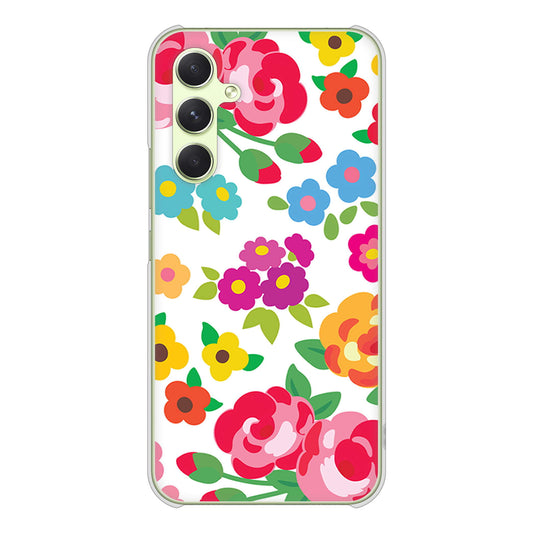 Galaxy A54 5G SC-53D docomo 高画質仕上げ 背面印刷 ハードケース 【776 5月のフラワーガーデン】