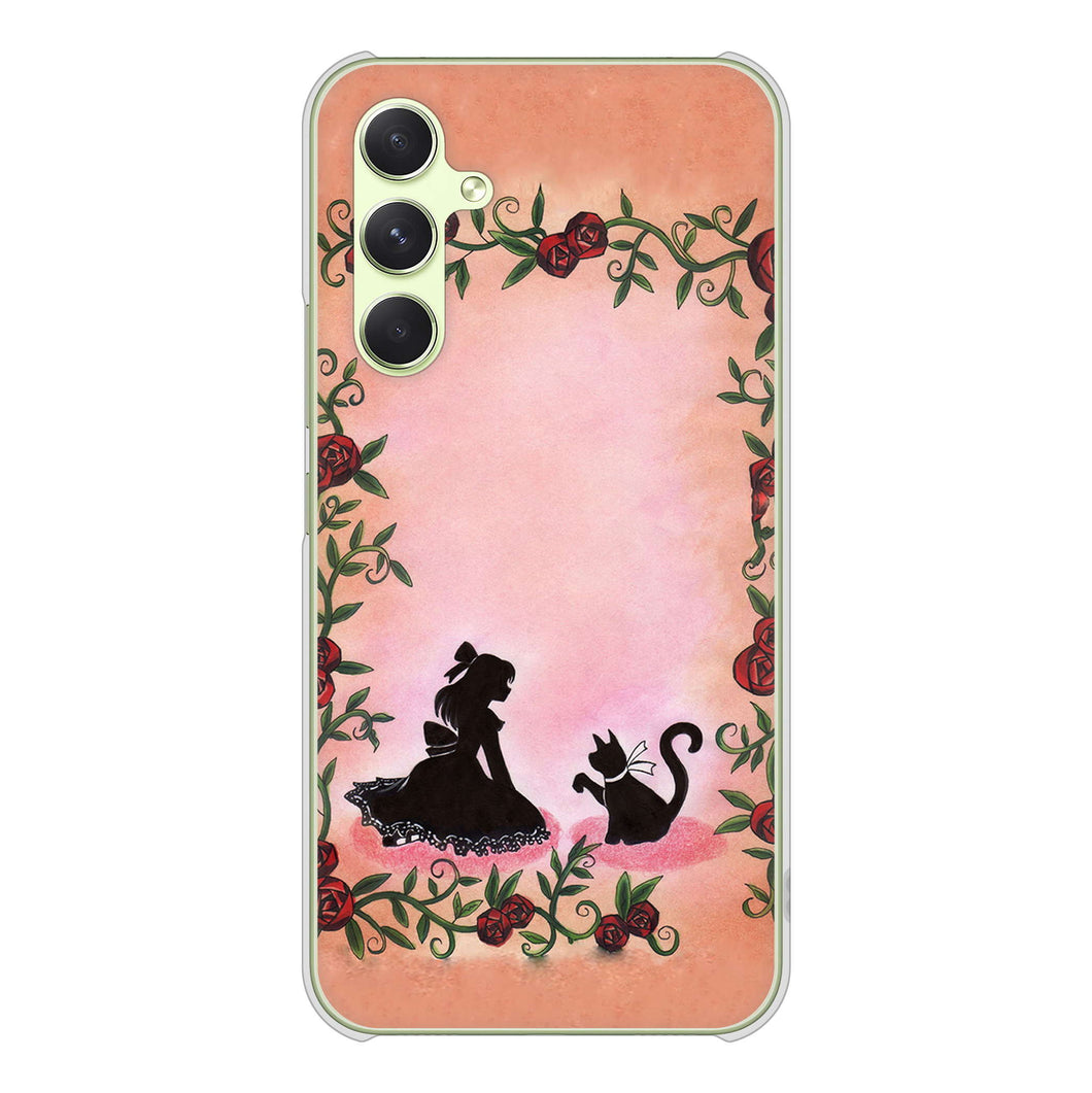 Galaxy A54 5G SC-53D docomo 高画質仕上げ 背面印刷 ハードケースお姫様とネコ