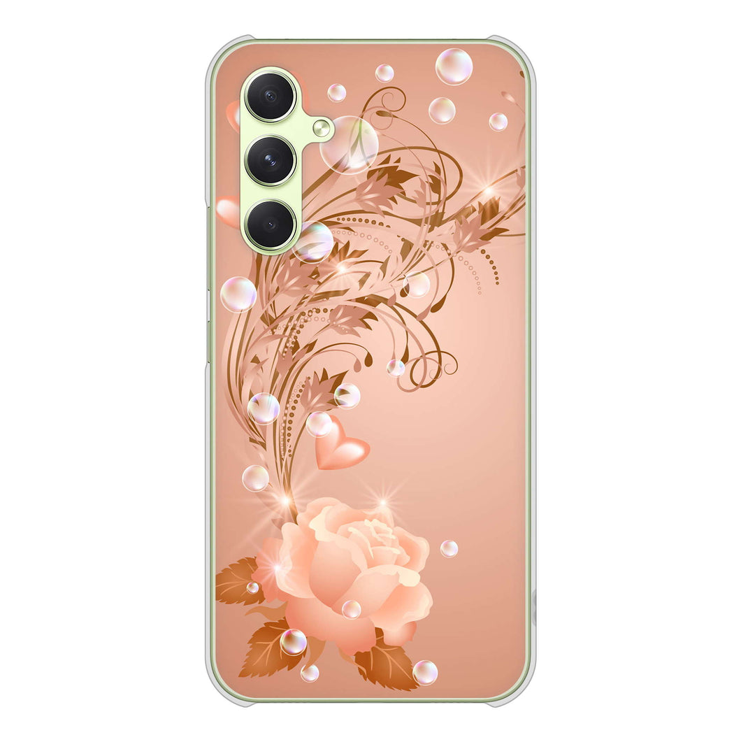 Galaxy A54 5G SC-53D docomo 高画質仕上げ 背面印刷 ハードケースロマンチックなバラ