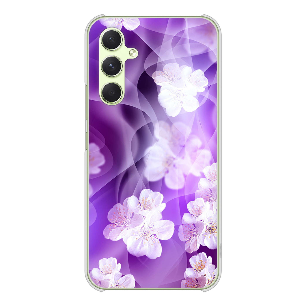 Galaxy A54 5G SC-53D docomo 高画質仕上げ 背面印刷 ハードケース 【1211 桜とパープルの風】