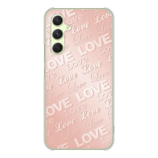 Galaxy A54 5G SC-53D docomo エンボス風LOVEリンク ハードケース 背面印刷
