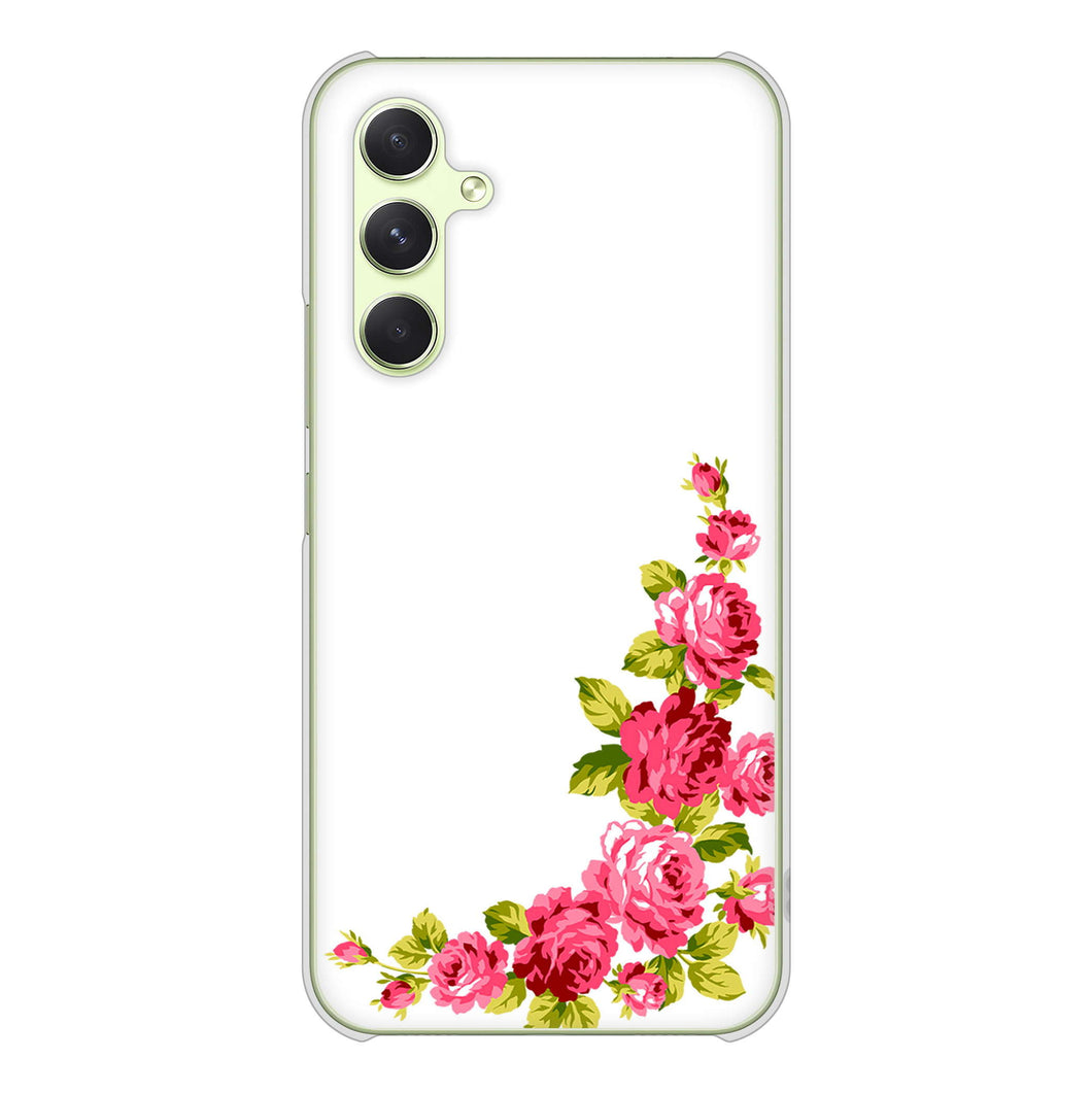 Galaxy A54 5G SC-53D docomo 高画質仕上げ 背面印刷 ハードケースロマンチックなバラ