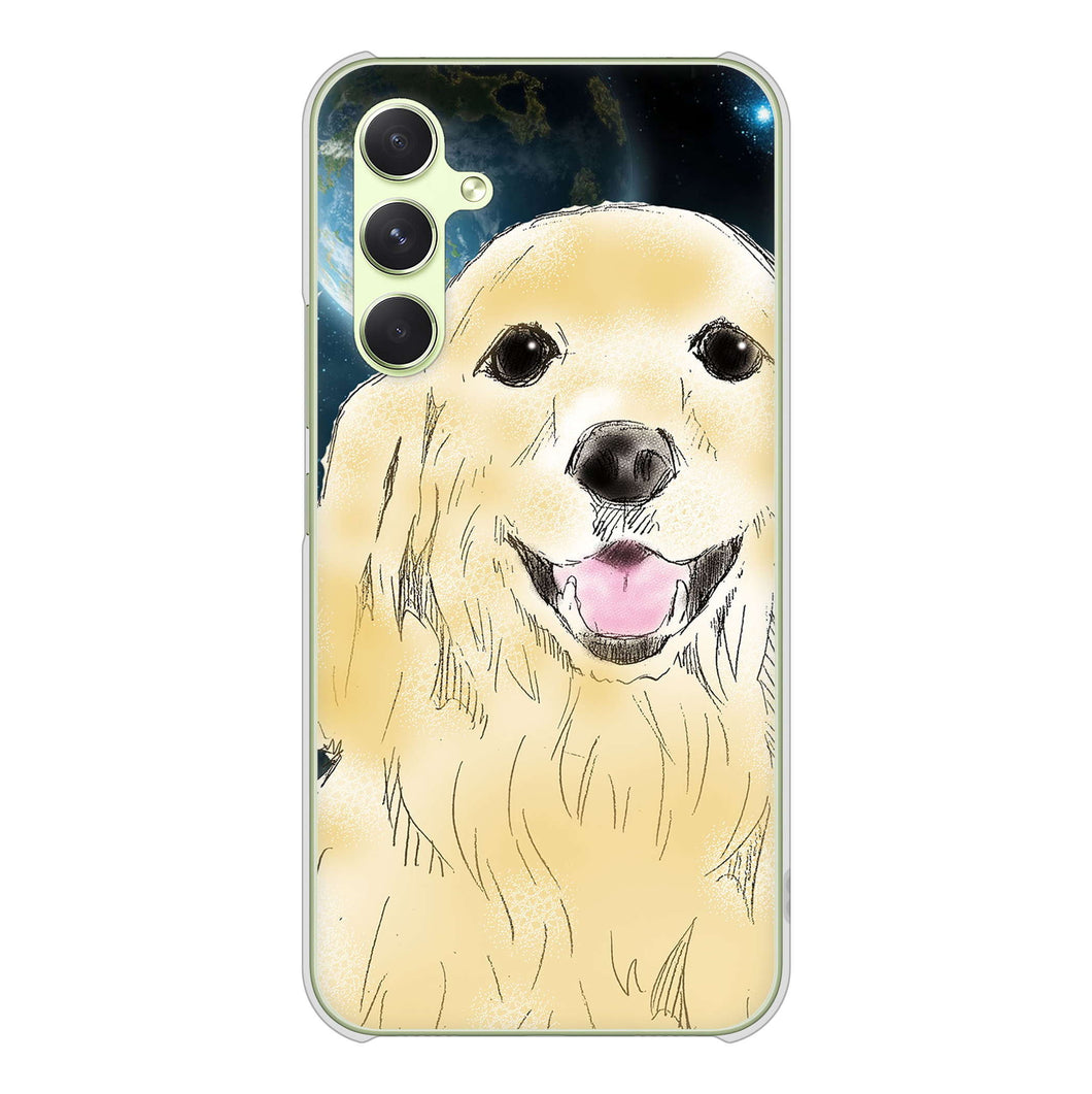 Galaxy A54 5G SC-53D docomo 高画質仕上げ 背面印刷 ハードケースゴールデンレトリバー