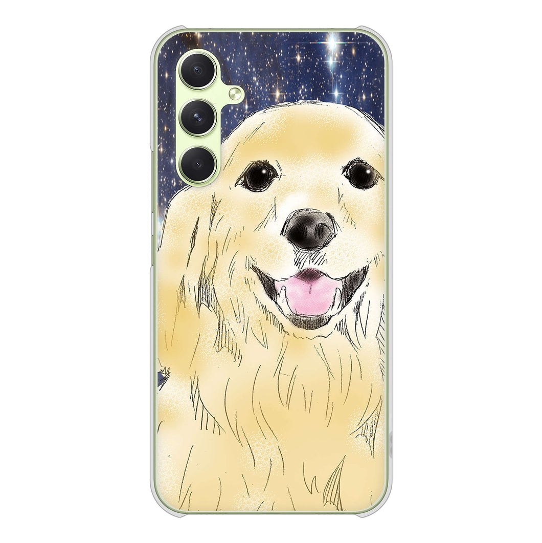 Galaxy A54 5G SC-53D docomo 高画質仕上げ 背面印刷 ハードケースゴールデンレトリバー