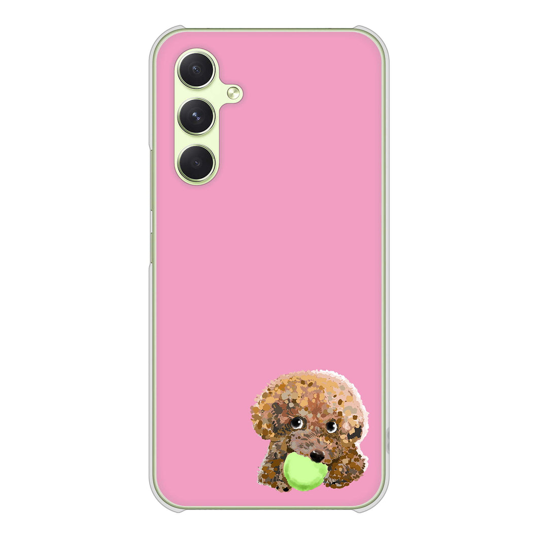 Galaxy A54 5G SC-53D docomo 高画質仕上げ 背面印刷 ハードケーストイプードル&ボール