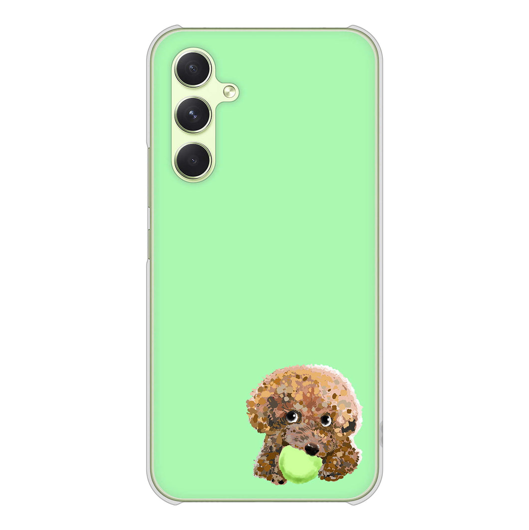 Galaxy A54 5G SC-53D docomo 高画質仕上げ 背面印刷 ハードケーストイプードル&ボール