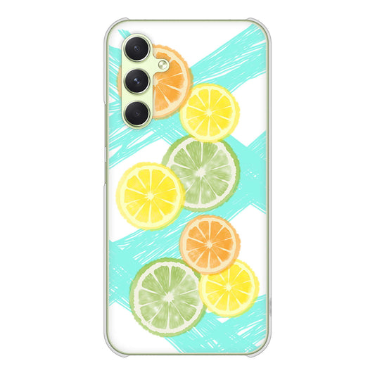 Galaxy A54 5G SC-53D docomo 高画質仕上げ 背面印刷 ハードケース 【YJ183 オレンジライム】