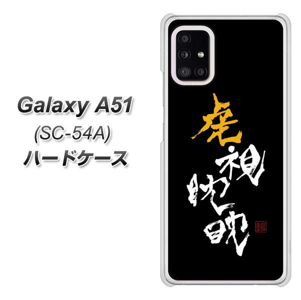 docomo ギャラクシーA51 SC-54A 高画質仕上げ 背面印刷 ハードケース【OE803 虎視眈々】