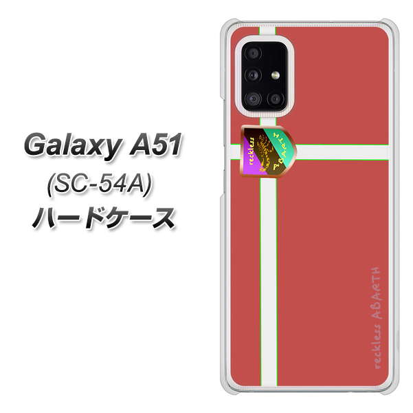 docomo ギャラクシーA51 SC-54A 高画質仕上げ 背面印刷 ハードケース【YC934 アバルト05】