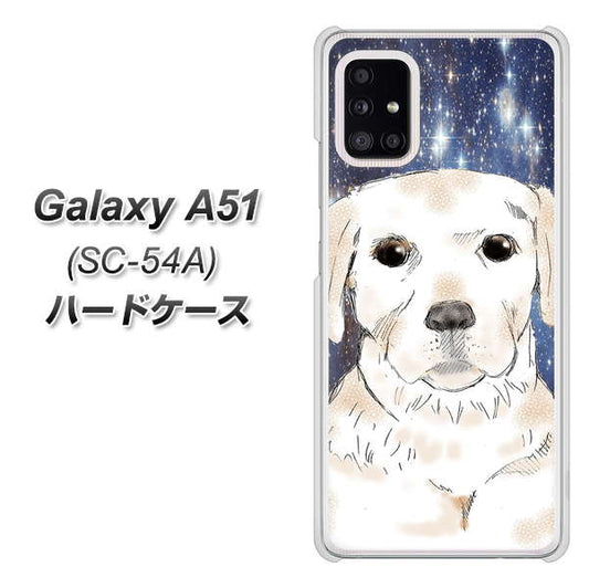 docomo ギャラクシーA51 SC-54A 高画質仕上げ 背面印刷 ハードケース【YD820 ラブラドールレトリバー01】