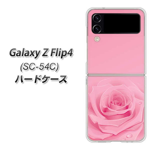 Galaxy Z Flip4 SC-54C docomo 高画質仕上げ 背面印刷 ハードケース【401 ピンクのバラ】