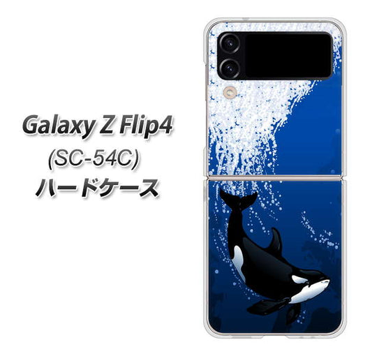 Galaxy Z Flip4 SC-54C docomo 高画質仕上げ 背面印刷 ハードケース【423 シャチ】