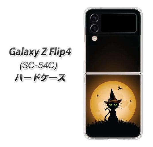 Galaxy Z Flip4 SC-54C docomo 高画質仕上げ 背面印刷 ハードケース【440 猫の魔法使い】