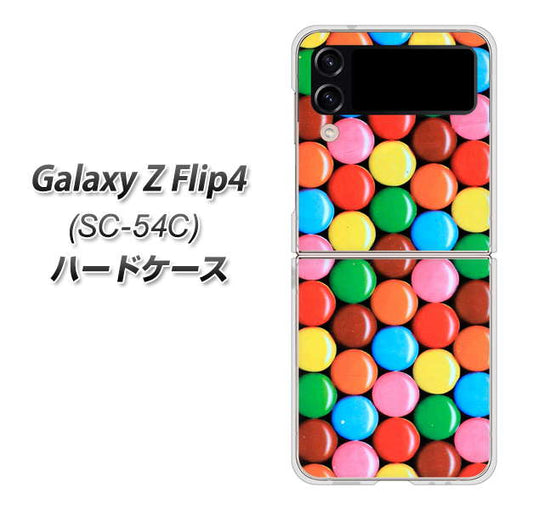 Galaxy Z Flip4 SC-54C docomo 高画質仕上げ 背面印刷 ハードケース【448 マーブルチョコ】