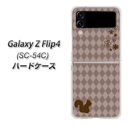 Galaxy Z Flip4 SC-54C docomo 高画質仕上げ 背面印刷 ハードケース【515 リス】
