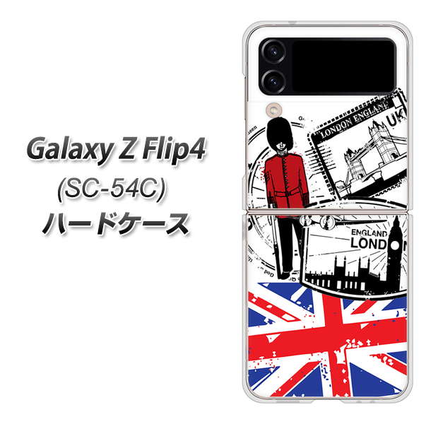 Galaxy Z Flip4 SC-54C docomo 高画質仕上げ 背面印刷 ハードケース【574 LONDON】