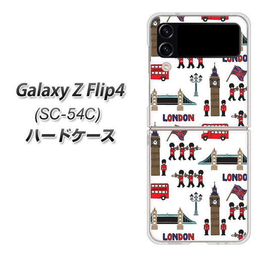 Galaxy Z Flip4 SC-54C docomo 高画質仕上げ 背面印刷 ハードケース【EK811 ロンドンの街】