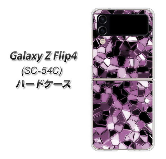 Galaxy Z Flip4 SC-54C docomo 高画質仕上げ 背面印刷 ハードケース【EK837 テクニカルミラーパープル】