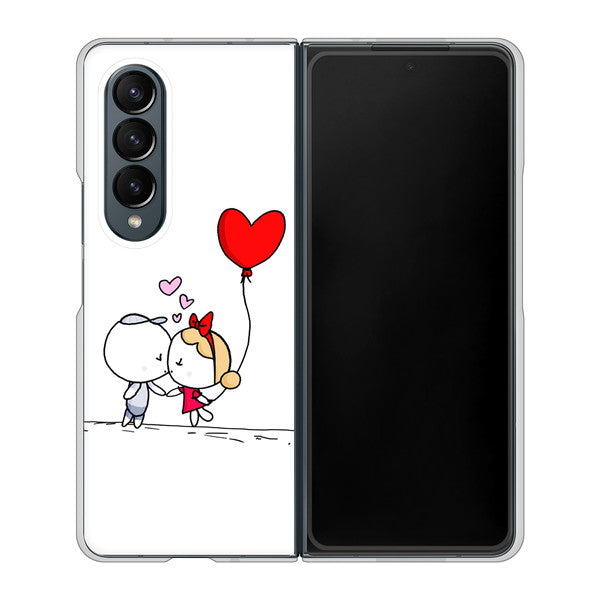 Galaxy Z Fold4 SC-55C docomo 高画質仕上げ 背面印刷 ハードケース【025 小さな恋の物語】