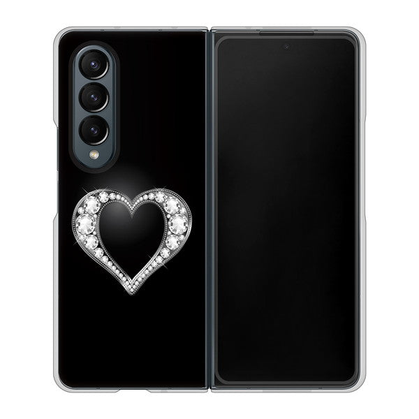 Galaxy Z Fold4 SC-55C docomo 高画質仕上げ 背面印刷 ハードケース【041 ゴージャスハート】