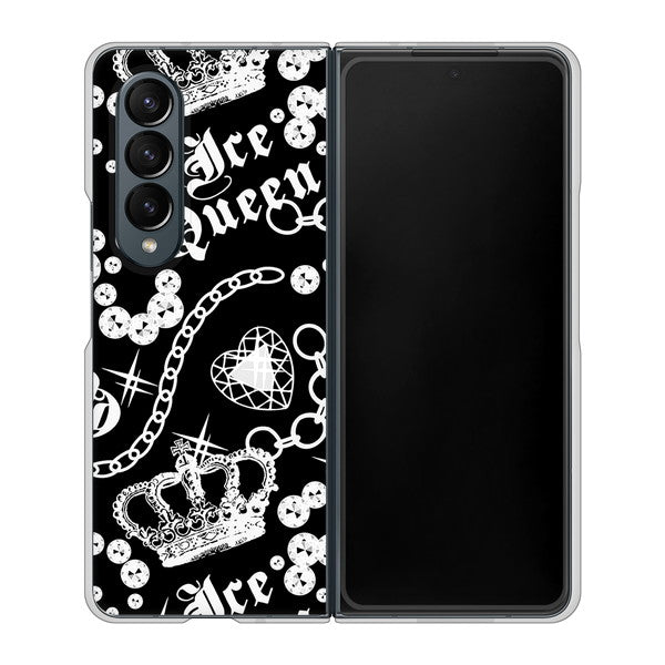 Galaxy Z Fold4 SC-55C docomo 高画質仕上げ 背面印刷 ハードケース【187 ゴージャス クラウン】