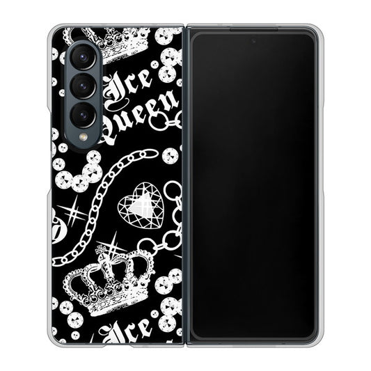 Galaxy Z Fold4 SC-55C docomo 高画質仕上げ 背面印刷 ハードケース【187 ゴージャス クラウン】