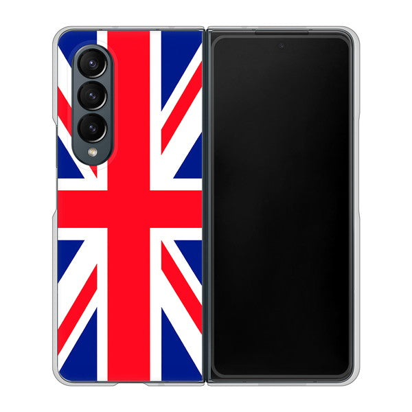 Galaxy Z Fold4 SC-55C docomo 高画質仕上げ 背面印刷 ハードケース【200 イギリス (ユニオン・ジャック)】