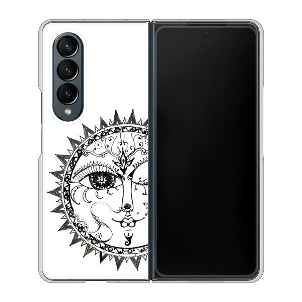 Galaxy Z Fold4 SC-55C docomo 高画質仕上げ 背面印刷 ハードケース【207 太陽神】