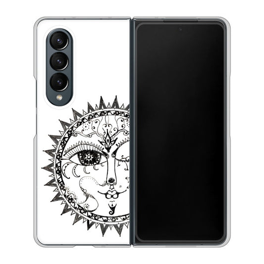 Galaxy Z Fold4 SC-55C docomo 高画質仕上げ 背面印刷 ハードケース【207 太陽神】