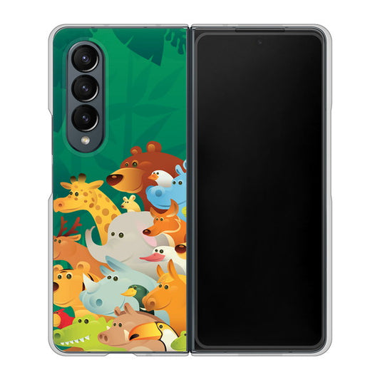 Galaxy Z Fold4 SC-55C docomo 高画質仕上げ 背面印刷 ハードケース【370 全員集合】