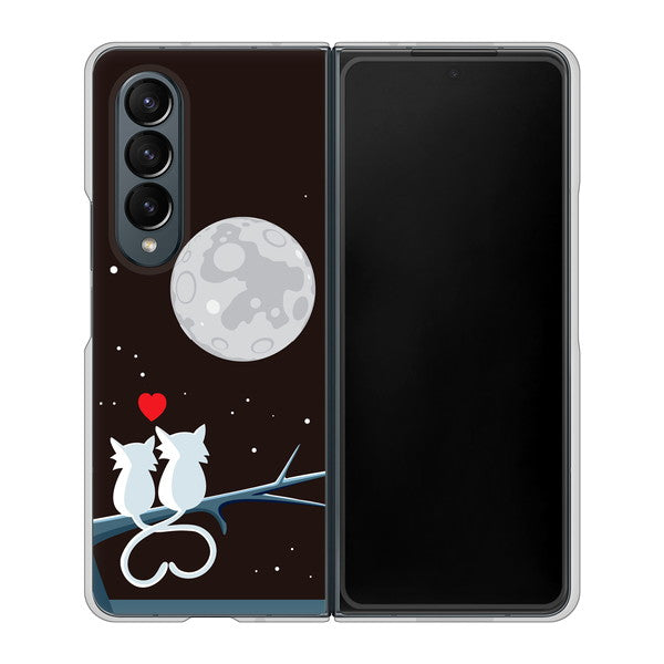 Galaxy Z Fold4 SC-55C docomo 高画質仕上げ 背面印刷 ハードケース【376 恋するしっぽ】