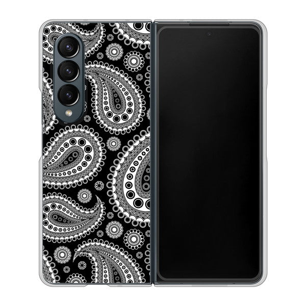 Galaxy Z Fold4 SC-55C docomo 高画質仕上げ 背面印刷 ハードケース【421 ベイズリー】