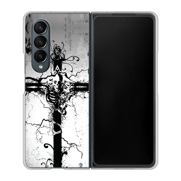 Galaxy Z Fold4 SC-55C docomo 高画質仕上げ 背面印刷 ハードケース【432 張付の骸】