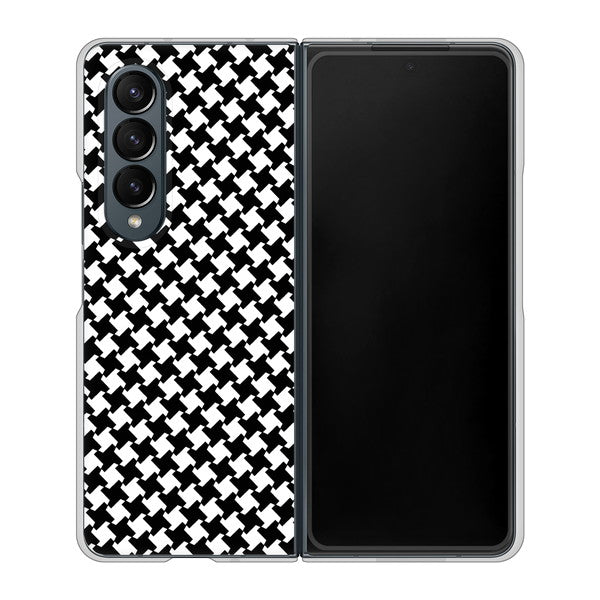 Galaxy Z Fold4 SC-55C docomo 高画質仕上げ 背面印刷 ハードケース【514 和柄&筆文字 風車】