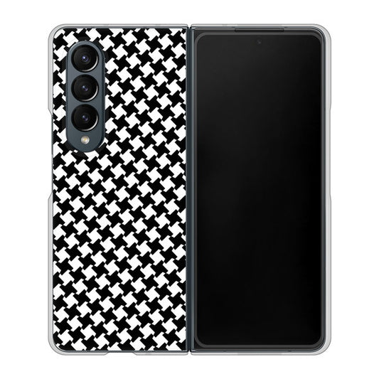 Galaxy Z Fold4 SC-55C docomo 高画質仕上げ 背面印刷 ハードケース【514 和柄&筆文字 風車】